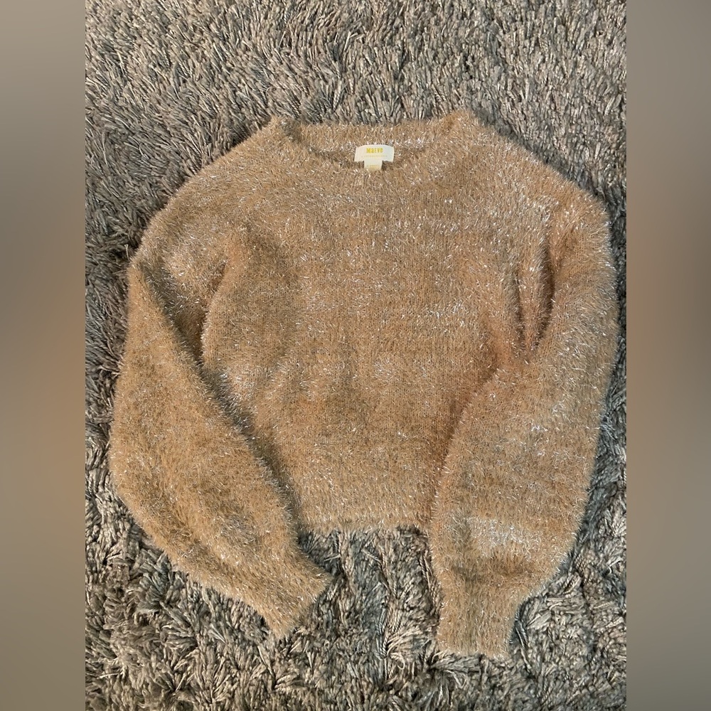 NWT! Size XS Maeve Tinsel Eyelash Sweater